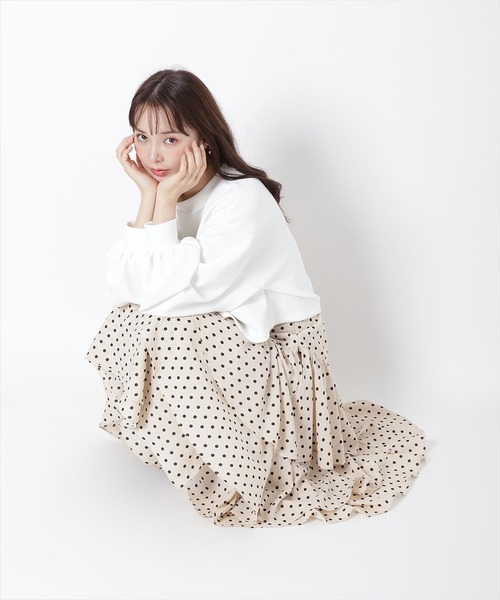 WILLSELECTION(ウィルセレクション)の「パール刺繍カットプルオーバー(Tシャツ/カットソー・レディース・オフホワイト/サックスブルー/ブラック/ピンク・MEDIUM)」の18枚目の写真