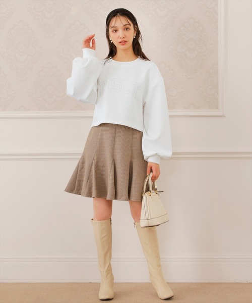 WILLSELECTION(ウィルセレクション)の「パール刺繍カットプルオーバー(Tシャツ/カットソー・レディース・オフホワイト/サックスブルー/ブラック/ピンク・MEDIUM)」の9枚目の写真