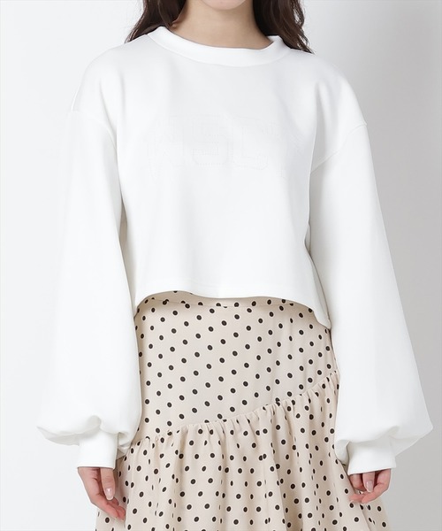 WILLSELECTION(ウィルセレクション)の「パール刺繍カットプルオーバー(Tシャツ/カットソー・レディース・オフホワイト/サックスブルー/ブラック/ピンク・MEDIUM)」の11枚目の写真