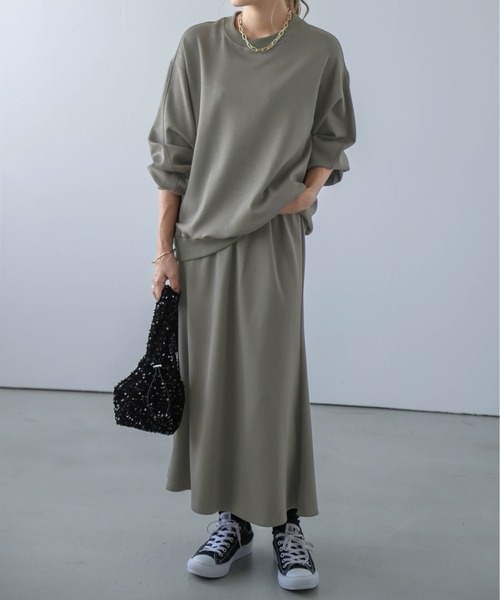 AMELY(エミリー)の「ダンボール生地セットアップ(セットアップ・レディース・ブラック/ベージュ/グリーン系その他・フリー)」の3枚目の写真