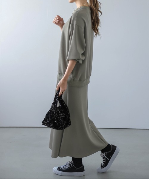 AMELY(エミリー)の「ダンボール生地セットアップ(セットアップ・レディース・ブラック/ベージュ/グリーン系その他・フリー)」の7枚目の写真