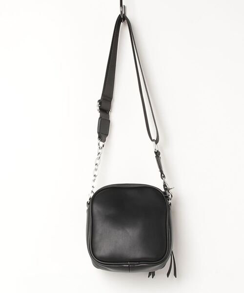 Figments（フィグメンツ）の「エコレザーショルダーバッグ（ショルダーバッグ・レディース・ブラック・FREE）」の5枚目の写真