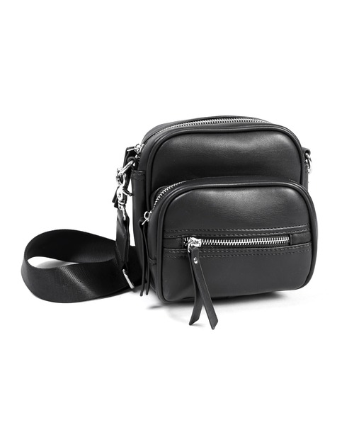 Figments（フィグメンツ）の「エコレザーショルダーバッグ（ショルダーバッグ・レディース・ブラック・FREE）」の10枚目の写真