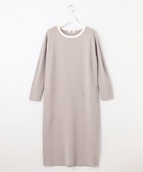 J.PRESS(ジェイプレス)の「【WEB限定カラーあり・洗える】TRIM RAYON STRETCH ニット ワンピース(ワンピース・レディース・ベージュ系/ネイビー系/ブラック系・9/11)」の12枚目の写真