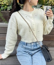 キラキラビジューニット
