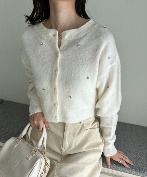 キラキラビジューニット（ニット/セーター）｜one after another NICE