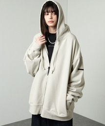 【Alfred Alex】Rubber Logo Zip Hoodie/ラバーロゴ フルジップパーカー