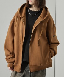 Alfred Alex（アルフレッドアレックス）の「【Alfred Alex】Rubber Logo Zip Hoodie ラバーロゴ フルジップパーカー（パーカー）」