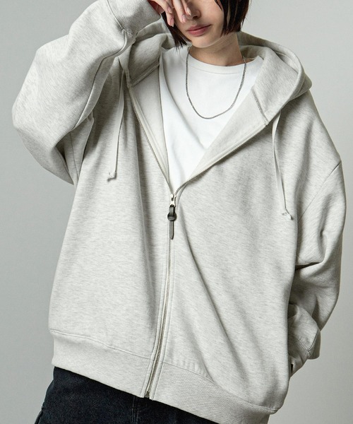 DIFFERENTIS.OK グレー フルジップ パーカー DIFFERENTIS.OK グレー フルジップ パーカー