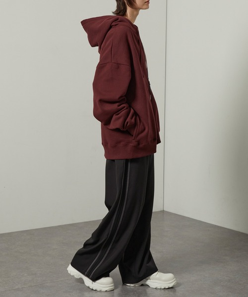 セール】【Alfred Alex】Rubber Logo Zip Hoodie/ラバーロゴ