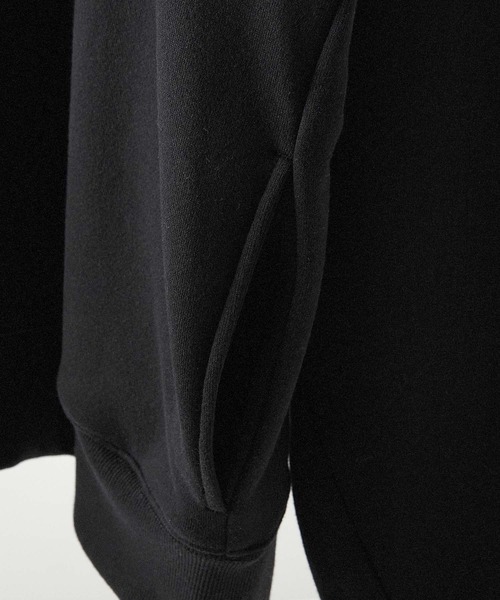 Alfred Alex（アルフレッドアレックス）の「【Alfred Alex】Rubber Logo Zip Hoodie/ラバーロゴ フルジップパーカー（パーカー・メンズ・ブラック/チャコール/ナチュラル/グレー/ライトグレー/パープル系/ブラウン系/ボルドー/グレイッシュブルー/スミクロ/キャメル・M/L/S/XL）」の22枚目の写真