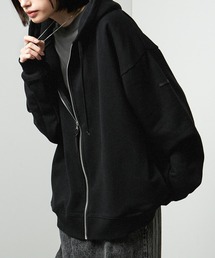 Alfred Alex（アルフレッドアレックス）の「【Alfred Alex】Rubber Logo Zip Hoodie/ラバーロゴ フルジップパーカー（パーカー）」