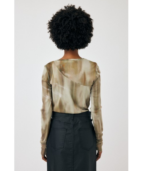 MOUSSY（マウジー）の「LAYERED LIKE SHEER トップス（Tシャツ