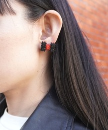 misto accessories | ブロックリボンピアス(ピアス(両耳用))