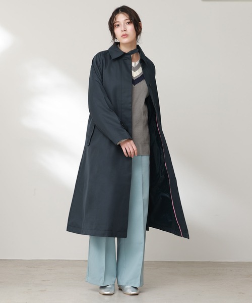 Filomo（フィローモ）の「[Filomo]ロングコート 弱はっ水（トレンチコート・レディース・キャメル/ネイビー/ブラック/ベージュ・103/110）」の10枚目の写真