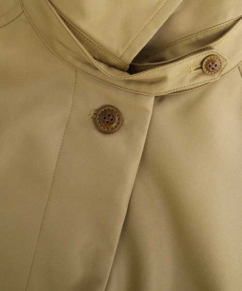 Filomo（フィローモ）の「[Filomo]ロングコート 弱はっ水（トレンチコート・レディース・キャメル/ネイビー/ブラック/ベージュ・103/110）」の17枚目の写真