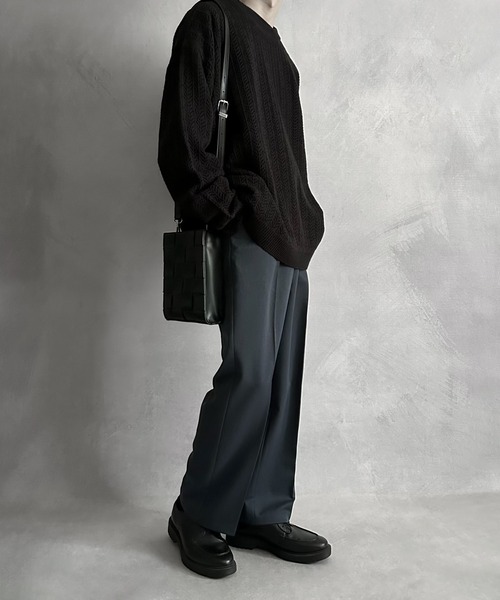 SERACE（セラス）の「【SERACE】Oversize openwork sheer knit