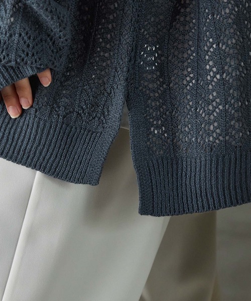 SERACE】Oversize openwork sheer knit / オーバーサイズ透かし