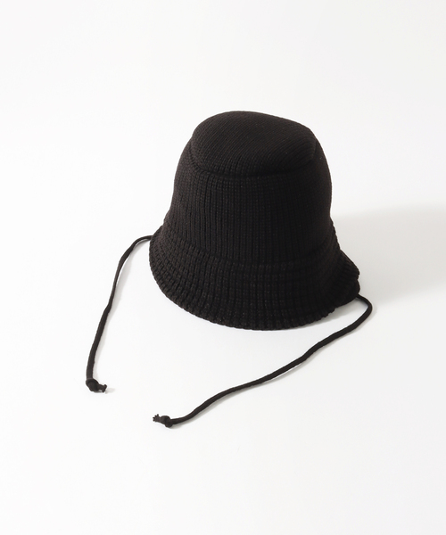 JOINT WORKS(ジョイントワークス)の「【RACAL / ラカル】Ear Knit Bucket Hat(ニットキャップ/ビーニー・メンズ・チャコールグレー/ブラック/オレンジ・FREE)」の7枚目の写真