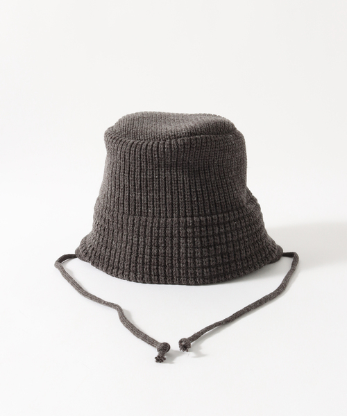 JOINT WORKS(ジョイントワークス)の「【RACAL / ラカル】Ear Knit Bucket Hat(ニットキャップ/ビーニー・メンズ・チャコールグレー/ブラック/オレンジ・FREE)」の11枚目の写真