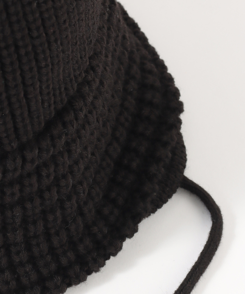 JOINT WORKS(ジョイントワークス)の「【RACAL / ラカル】Ear Knit Bucket Hat(ニットキャップ/ビーニー・メンズ・チャコールグレー/ブラック/オレンジ・FREE)」の18枚目の写真