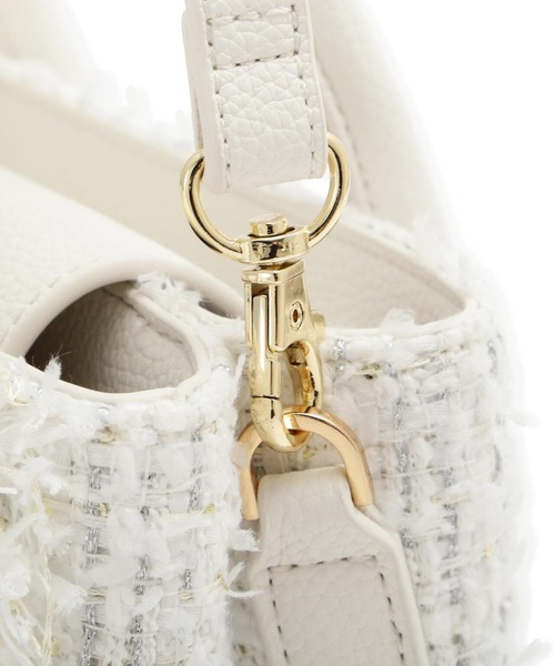 【JILLSTUART 】ホワイト✴︎ツイード ジルバイジルスチュアート JILL by JILLSTUART ツイード （ホワイト