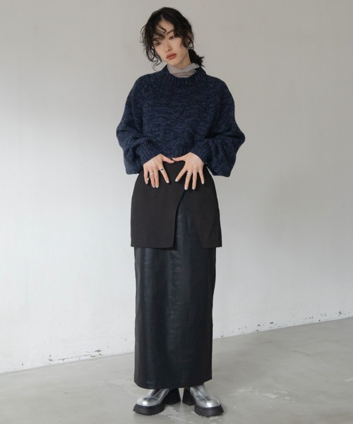 VACANCY（ヴァカンシー）の「メタリックレイヤードスカート（スカート・レディース・ゴールド/ブラック・SMALL/MEDIUM/LARGE）」の18枚目の写真