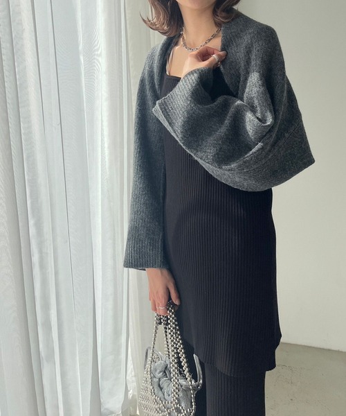 LOWRYS FARM（ローリーズファーム）の「ボレロ＊レイヤードキャミ３Ｐ　971119（つなぎ/オールインワン・レディース・ブラック/ブラウン/イエロー・FREE）」の16枚目の写真