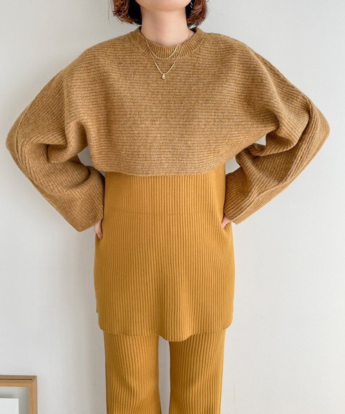 LOWRYS FARM（ローリーズファーム）の「ボレロ＊レイヤードキャミ３Ｐ　971119（つなぎ/オールインワン・レディース・ブラック/ブラウン/イエロー・FREE）」の22枚目の写真