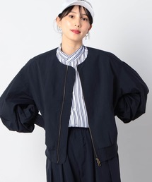 Grand PARK | ノーカラーボリュームスリーブブルゾン(ブルゾン)