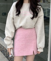 刺繍ロゴ オーバーサイズスウェット/トレーナー