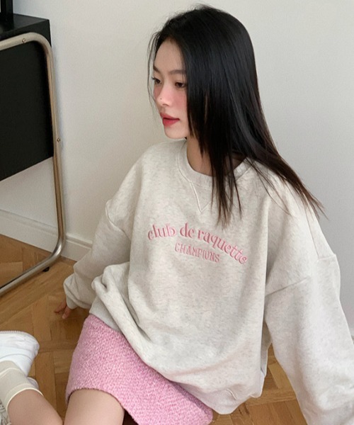 セール】刺繍ロゴ オーバーサイズスウェット/トレーナー（その他