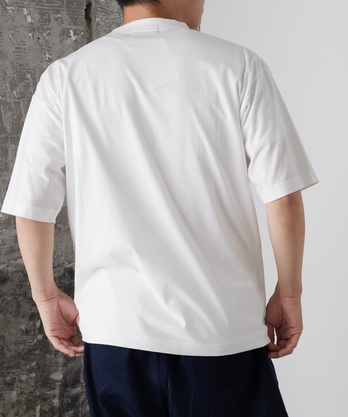 WILD THINGS（ワイルドシングス）の「【WILDTHINGS別注】ロゴ刺繍半袖Tシャツ（Tシャツ/カットソー・メンズ・ホワイト/グレー/チャコールグレー/ネイビー・MEDIUM/LARGE）」の13枚目の写真