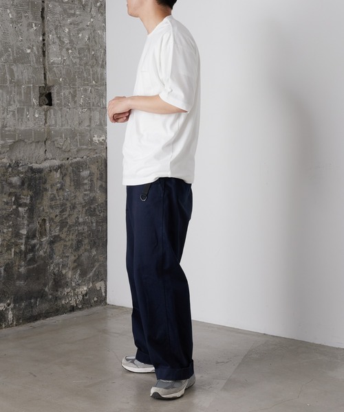 WILD THINGS（ワイルドシングス）の「【WILDTHINGS別注】ロゴ刺繍半袖Tシャツ（Tシャツ/カットソー・メンズ・ホワイト/グレー/チャコールグレー/ネイビー・MEDIUM/LARGE）」の15枚目の写真