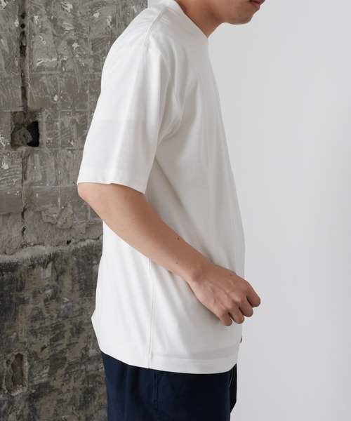 WILD THINGS（ワイルドシングス）の「【WILDTHINGS別注】ロゴ刺繍半袖Tシャツ（Tシャツ/カットソー・メンズ・ホワイト/グレー/チャコールグレー/ネイビー・MEDIUM/LARGE）」の12枚目の写真