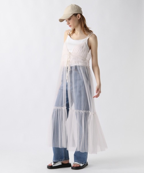 FOREVER 21(フォーエバー トゥエンティーワン)の「フロントリボンラメチュールワンピース(ワンピース・レディース・アイボリー/ブラック/チャコールグレー・FREE)」の13枚目の写真