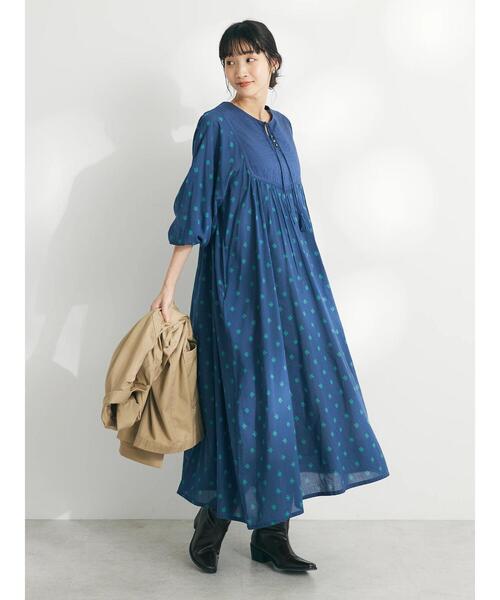 ★ジャーナルスタンダード レリューム インド バティック 花柄 ロングワンピース ☆ジャーナルスタンダード レリューム インド バティック 花柄 ロング