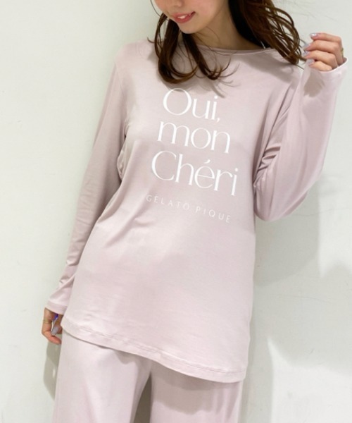 gelato pique（ジェラートピケ）の「Oui,レーヨンロゴロンT