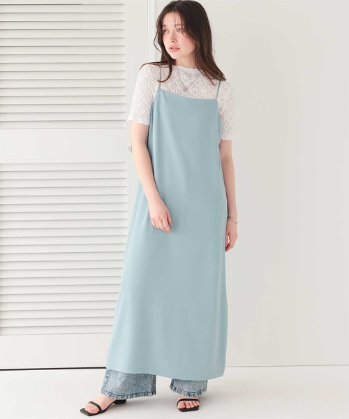 titivate（ティティベイト）の「Iラインキャミソールワンピース（ワンピース・レディース・ライトブルー/ベージュ系その他/アイボリー/ブラック・L/M/S/PS(XS－S)）」の5枚目の写真