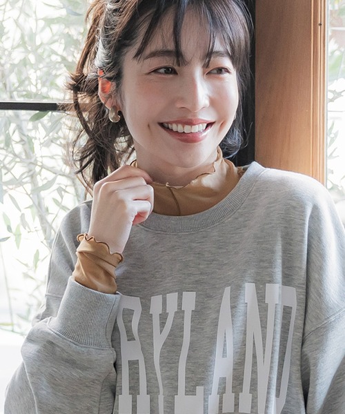 セール】シースルーレイヤードトップス（Tシャツ/カットソー