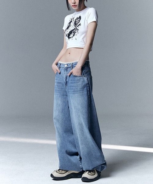 NOT4NERD(ノットフォーナード)の「【UNISEX】NOT4NERD/バルーンデニム 2109385(デニムパンツ・レディース・ブルー/ブラック・MEDIUM/LARGE)」の11枚目の写真