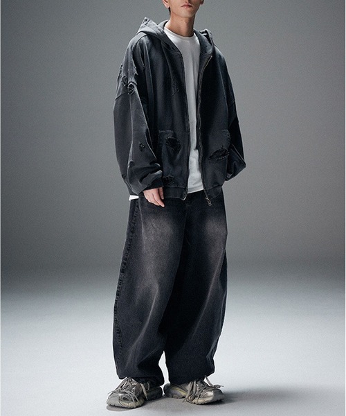 NOT4NERD(ノットフォーナード)の「【UNISEX】NOT4NERD/バルーンデニム 2109385(デニムパンツ・レディース・ブルー/ブラック・MEDIUM/LARGE)」の16枚目の写真