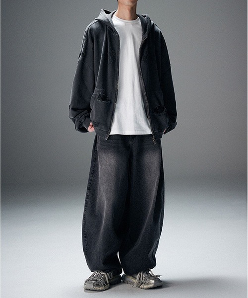 NOT4NERD(ノットフォーナード)の「【UNISEX】NOT4NERD/バルーンデニム 2109385(デニムパンツ・レディース・ブルー/ブラック・MEDIUM/LARGE)」の17枚目の写真