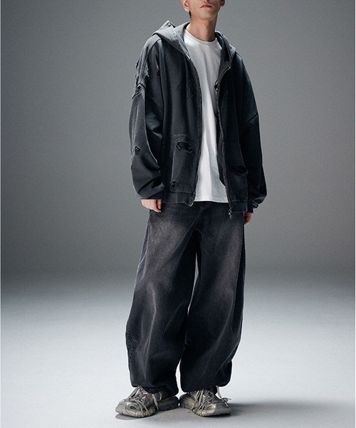 NOT4NERD(ノットフォーナード)の「【UNISEX】NOT4NERD/バルーンデニム 2109385(デニムパンツ・レディース・ブルー/ブラック・MEDIUM/LARGE)」の18枚目の写真