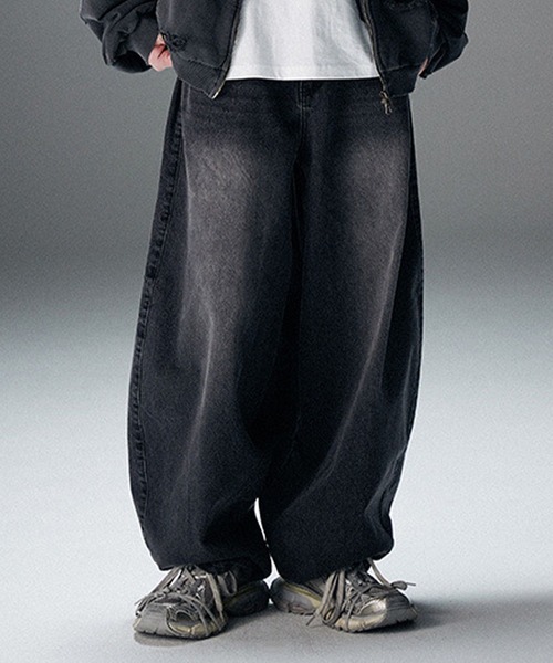 NOT4NERD(ノットフォーナード)の「【UNISEX】NOT4NERD/バルーンデニム 2109385(デニムパンツ・レディース・ブルー/ブラック・MEDIUM/LARGE)」の21枚目の写真