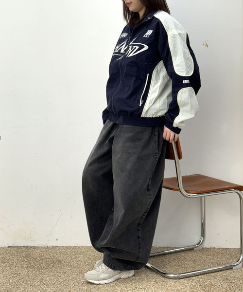 NOT4NERD(ノットフォーナード)の「【UNISEX】NOT4NERD/バルーンデニム 2109385(デニムパンツ・レディース・ブルー/ブラック・MEDIUM/LARGE)」の3枚目の写真