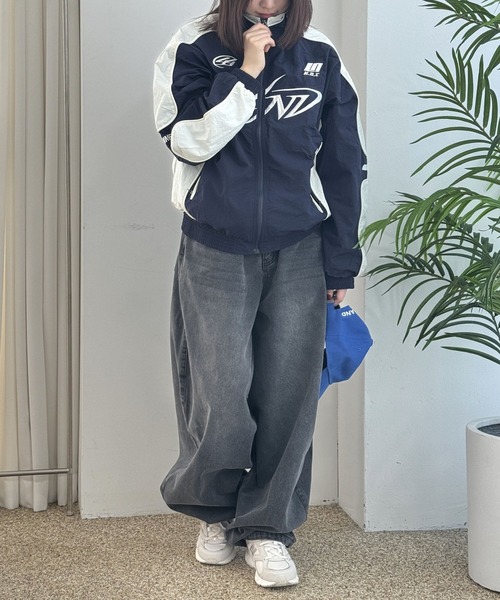 NOT4NERD(ノットフォーナード)の「【UNISEX】NOT4NERD/バルーンデニム 2109385(デニムパンツ・レディース・ブルー/ブラック・MEDIUM/LARGE)」の4枚目の写真