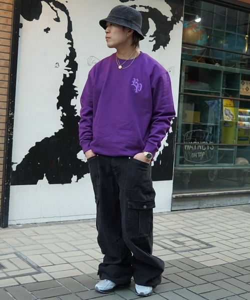 RIPPER(リッパー)の「【RIPPER】-ZOZOTOWN限定- RP刺繍 トレーナー / RP embroidery sweatshirt(スウェット・メンズ・ブラック/パープル/ホワイト・S/M/L)」の12枚目の写真