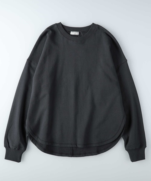 BACK NUMBER(バックナンバー)の「【BACK NUMBER】ドロップショルダー裾ラウンドスウェット(スウェット・レディース・ホワイト/ダークグレー・LARGE/SMALL/MEDIUM)」の8枚目の写真