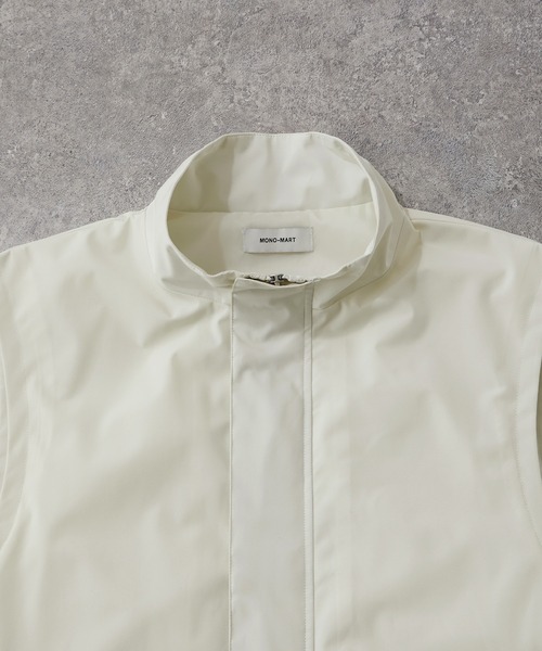 MONO-MART（モノマート）の「オーバートラック 比翼 ショートジップベスト（ベスト・レディース・アイボリー/ブラック/チャコール/ネイビー/ライトグレー・L/M/S）」の15枚目の写真
